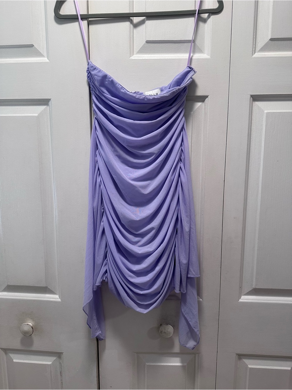 NWOT HELLO MOLLY LILAC STRAPLESS MINI DRESS - Size 4 SKU:20